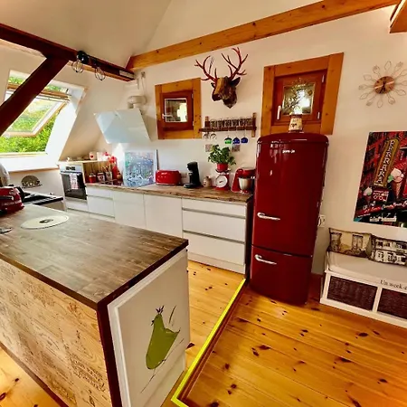Historisches Retro Loft 70m2 Mit Garten & Seenaehe Апартаменты