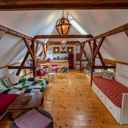Historisches Retro Loft 70m2 Mit Garten & Seenaehe Апартаменты Швиловзе