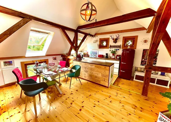 Historisches Retro Loft 70m2 Mit Garten & Seenaehe * Schwielowsee